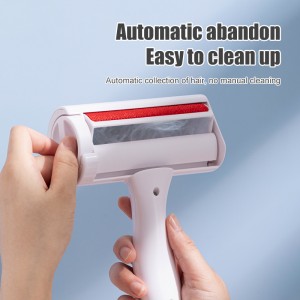 Miljøvenlig bærbar multi-overflade fnug rulle kæledyr genanvendeligt kattehundhårhårfjerner til møbler sofa tæpper bil sæder og strøelse